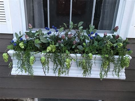 outdoor silk flowers window box